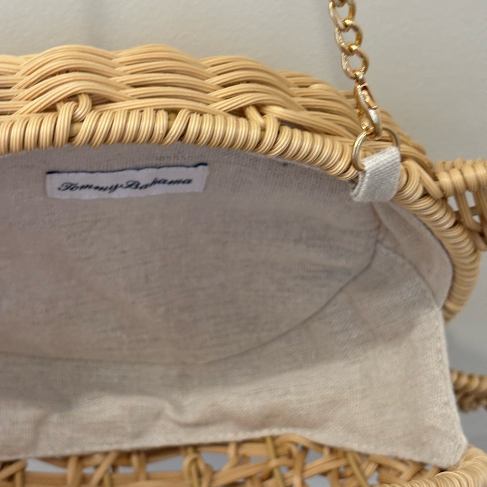 NWT Tommy Bahama Woven Turtle-Shaped Bag - Picture 5 of 10